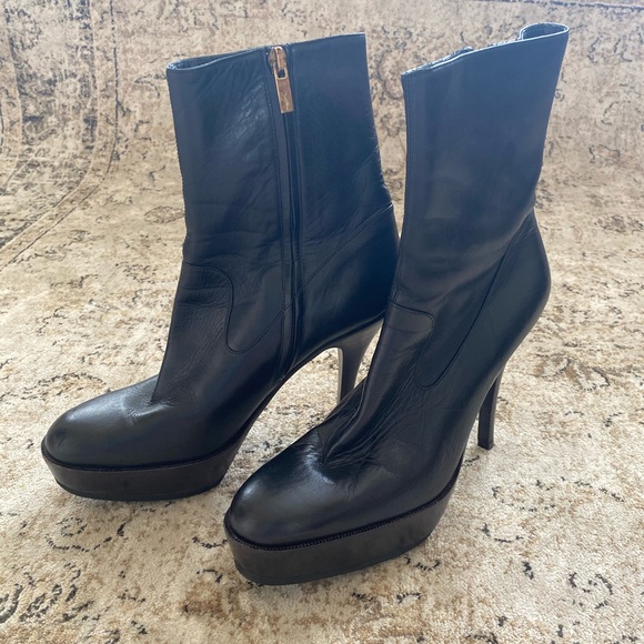 Yves saint laurent wooden platform booties - Picture 5 of 5